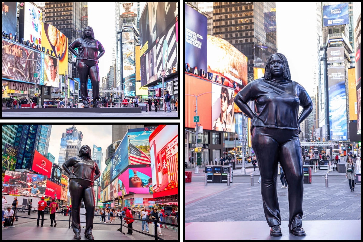 12-Foot Statue In Times Square Celebrates Empathy; Faces Online Backlash