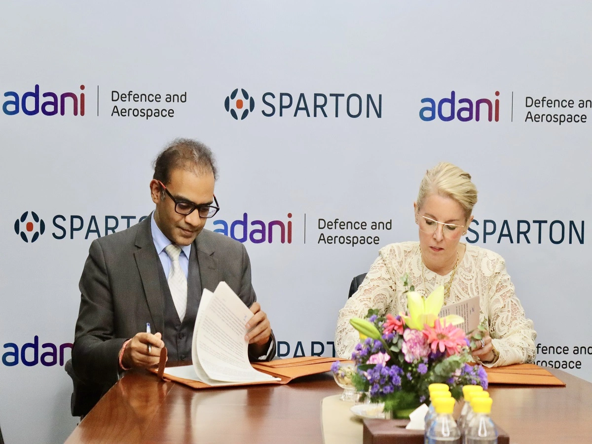 Left to right - Ashish Rajvanshi, CEO, Adani Defence & Aerospace and Donnelly Bohan, President and CEO, Sparton DeLeon Springs LLC