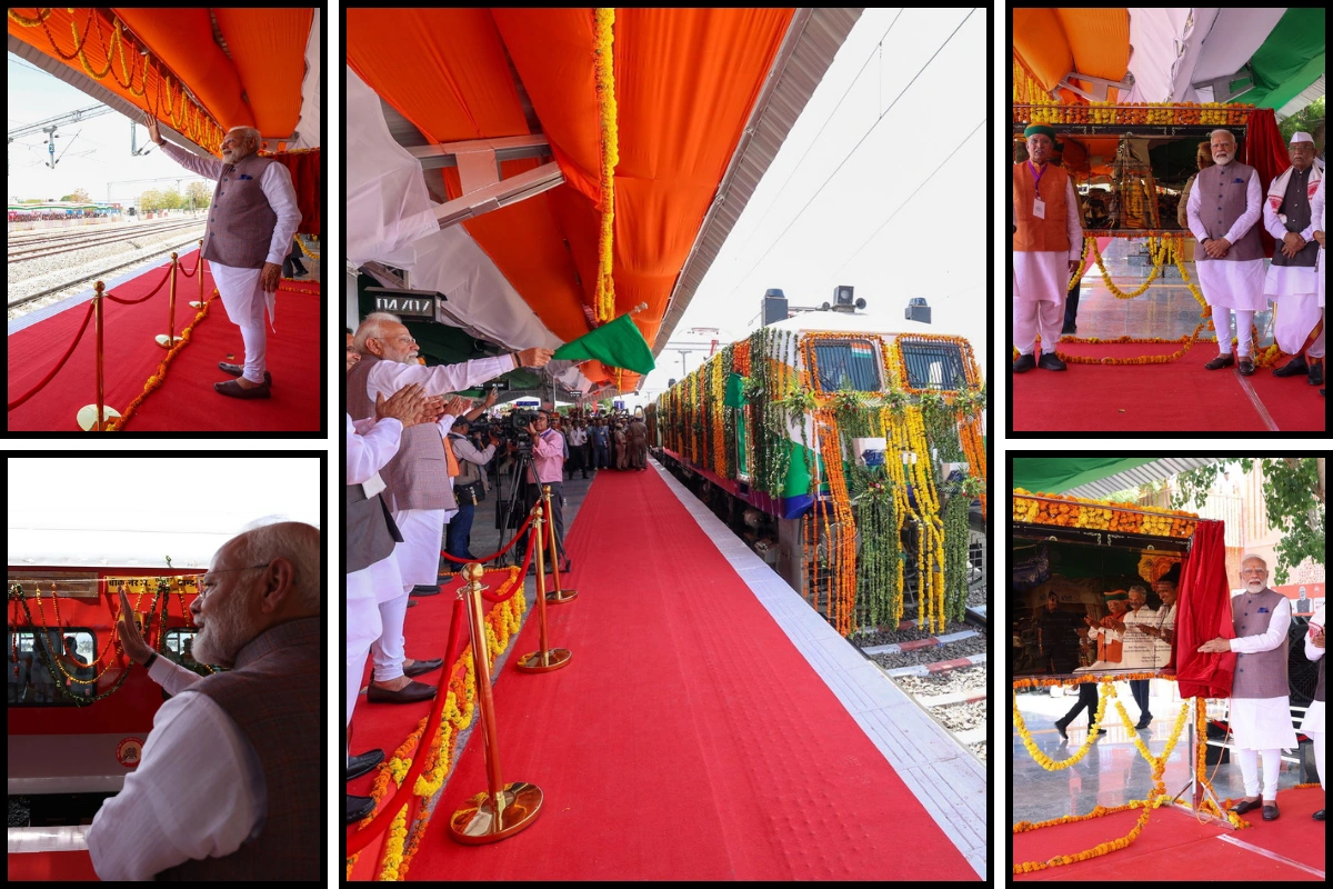 PM Modi Flags Off Bikaner-Mumbai Train; Launches Amrit Bharat Station In Deshnoke