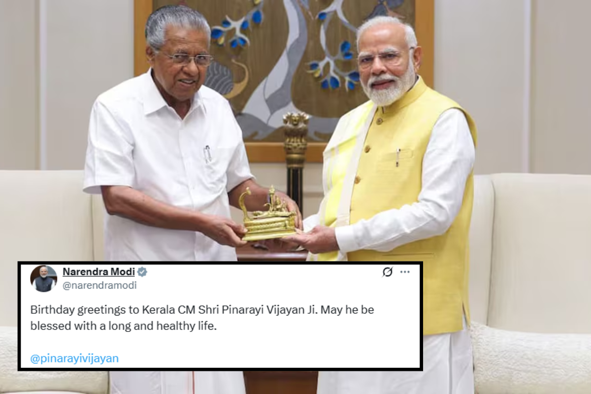 PM Modi Wishes Kerala CM Pinarayi Vijayan On 80th Birthday