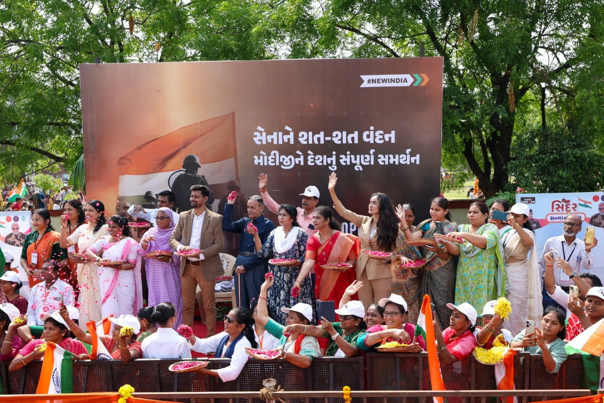 Colonel Sofiya Qureshi’s Family Joins PM Modi’s Roadshow In Vadodara; Calls It A Moment Of Pride