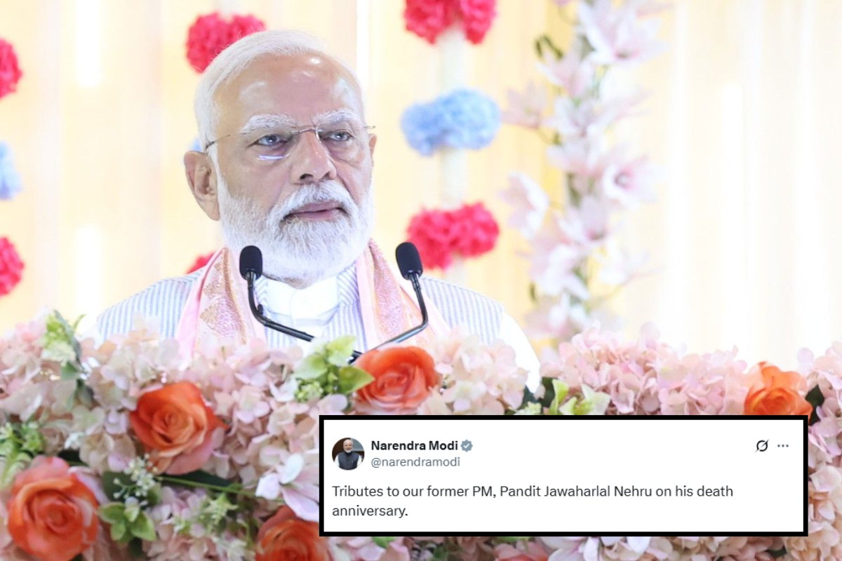 PM Modi Pays Tribute To Jawaharlal Nehru On His 61st Death Anniversary