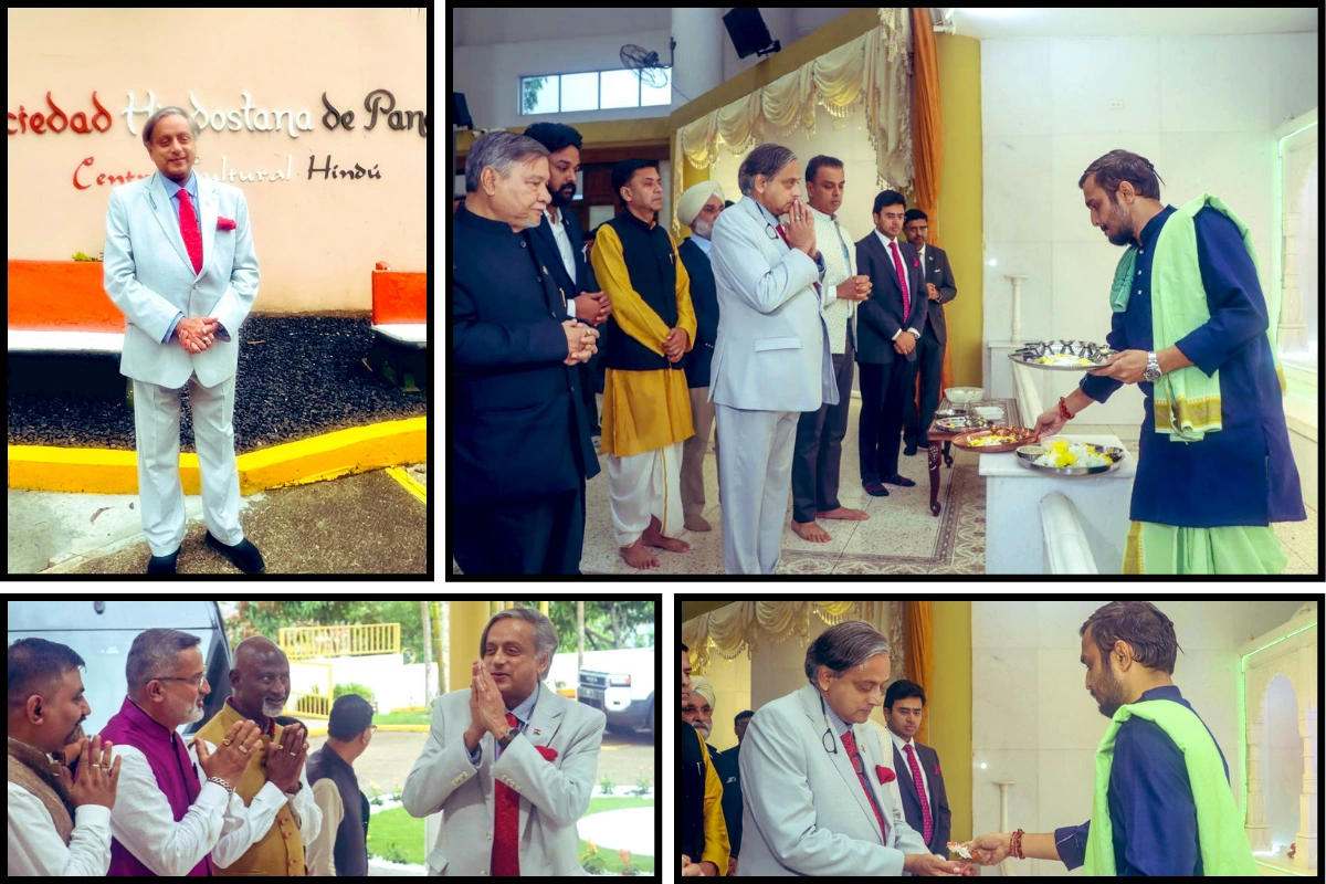 Shashi Tharoor Leads Indian MPs To Indian Cultural Centre In Panama City