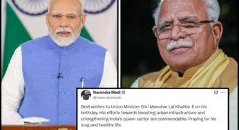 PM Modi, Amit Shah Laud ML Khattar’s Contributions To Urban Infrastructure On His 71st Birthday