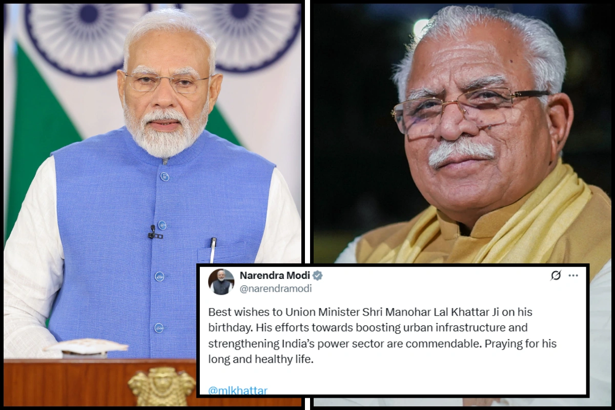 PM Modi Wishes ML Khattar On Birthday; Commends Urban Work