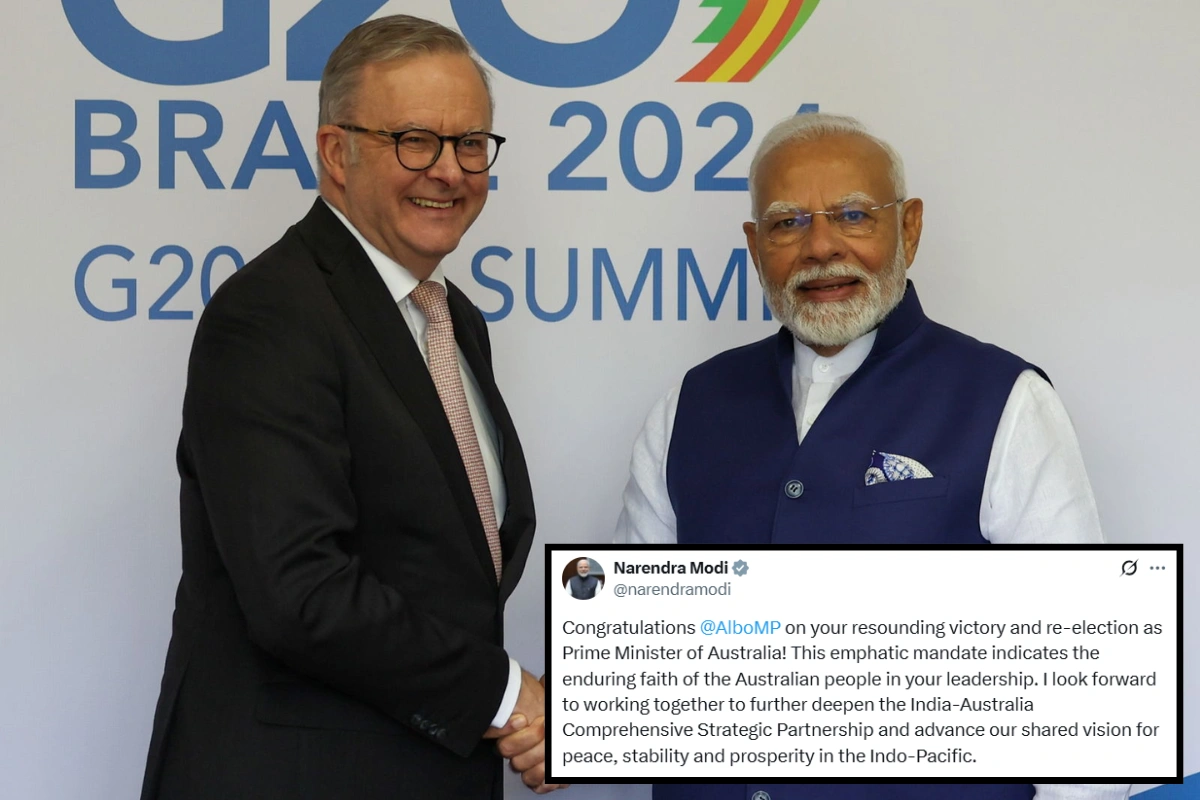PM Modi Congratulates Albanese On Re-Election; Reaffirms Strategic Partnership