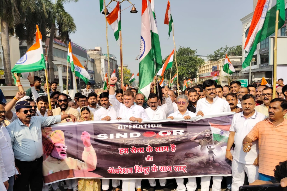 BJP Organises Tiranga Yatra In Ayodhya To Celebrate Operation Sindoor & Honour Armed Forces