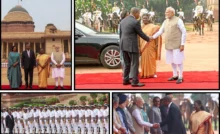 Angolan President Honoured With Ceremonial Welcome In Delhi