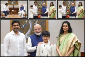 TDP General Secretary Nara Lokesh Meets Prime Minister Narendra Modi