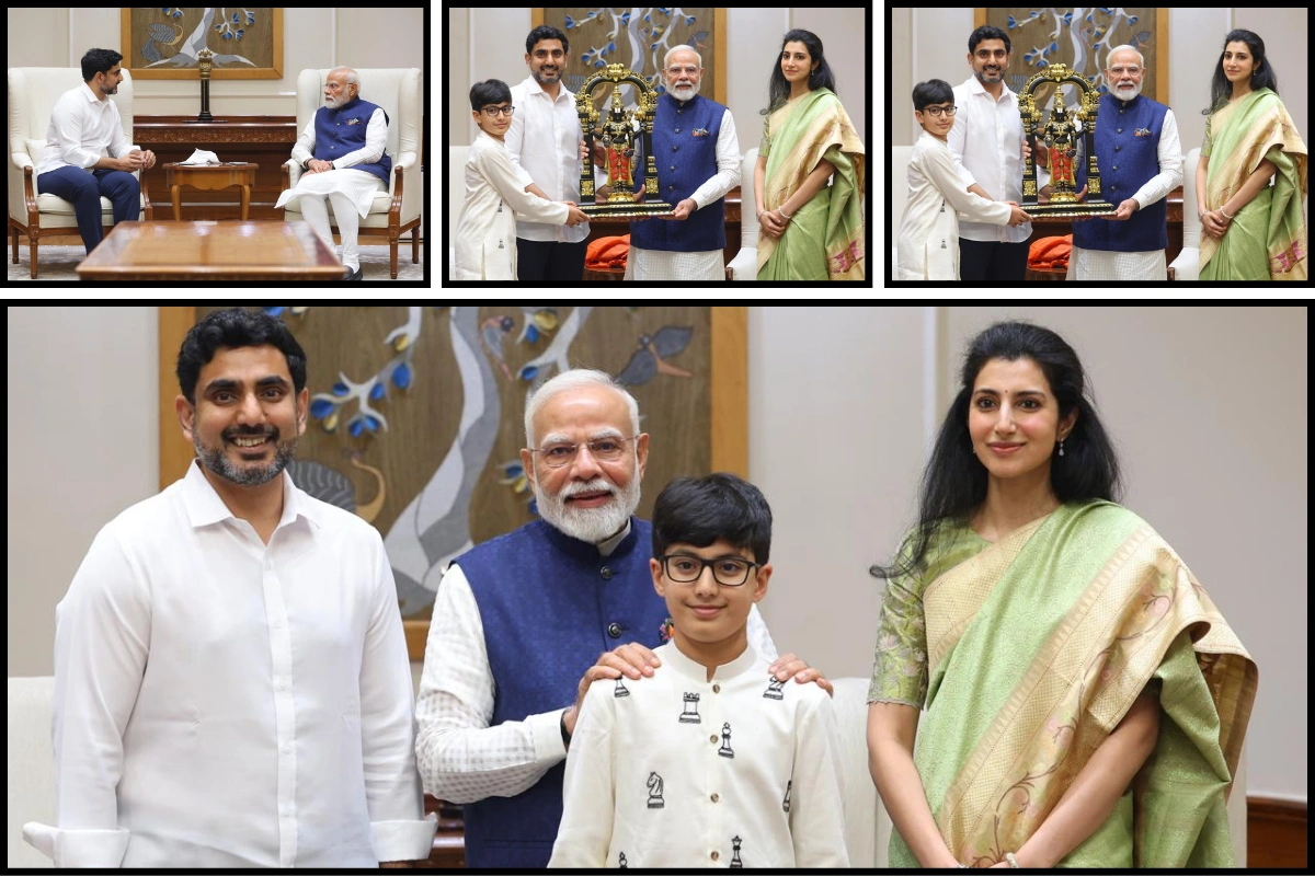 TDP General Secretary Nara Lokesh Meets Prime Minister Modi