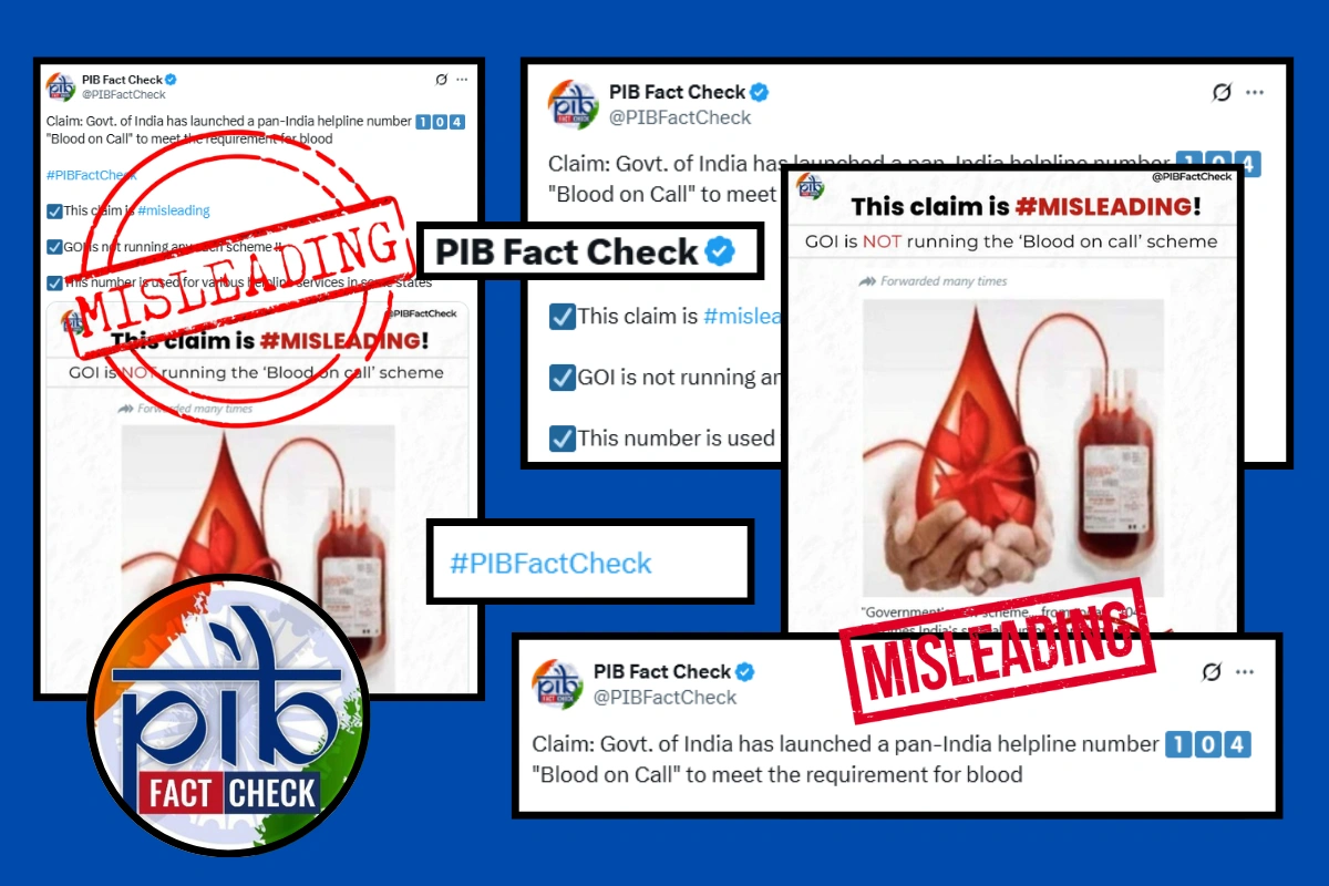 Centre Flags ‘Blood On Call’ Social Media Message As Fake
