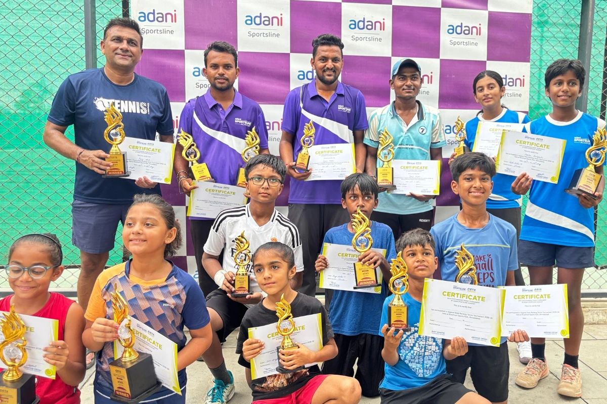 Adani Sportsline's GSTA Tennis Tournament 2025 Concludes With Record Participation At Sabarmati Riverfront