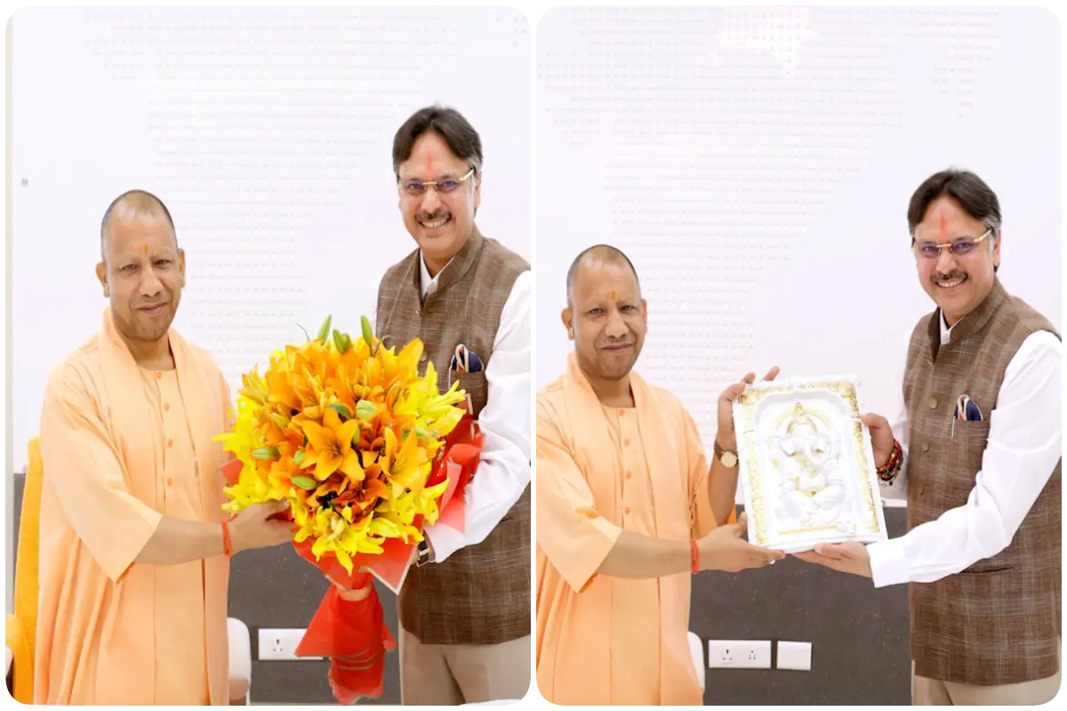 Dr Rajeshwar Singh Meets CM Yogi Adityanath