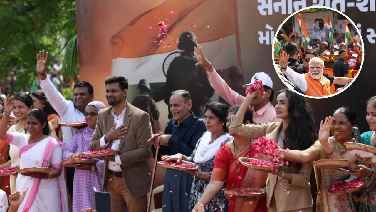 PM Modi Receives Warm Welcome In Vadodara From Colonel Sofiya Qureshi’s Family