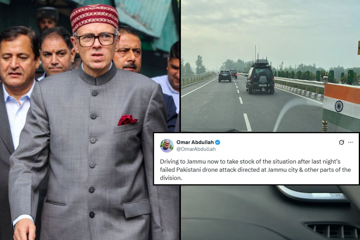 CM Omar Abdullah Visits Jammu After Failed Pakistani Drone Attack; Reviews Security Situation