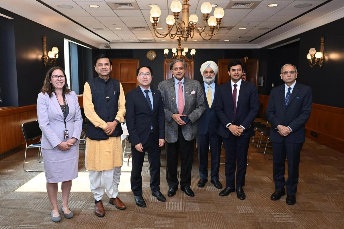 Tharoor-led Indian Delegation Meets US Senator Andy Kim To Discuss Pahalgam Attack And Bilateral Cooperation