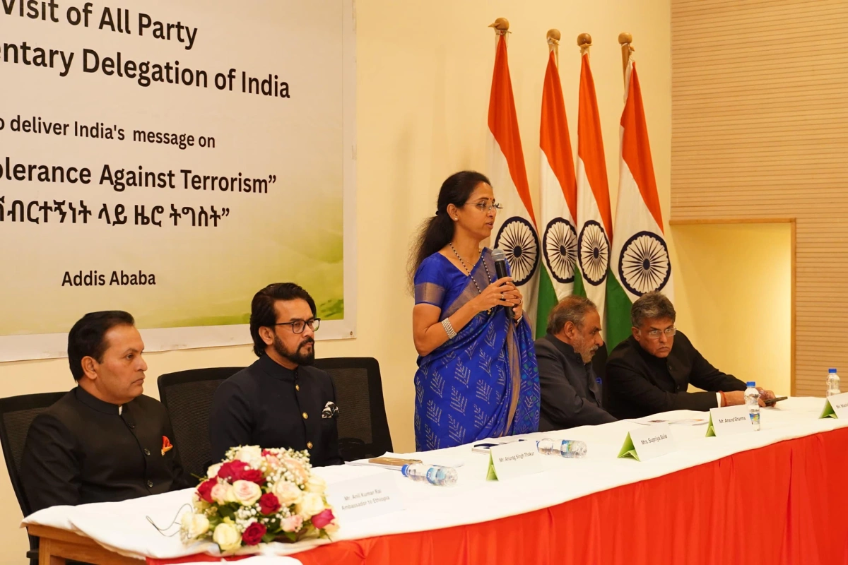 Supriya Sule-Led Delegation In Ethiopia Conveys India’s United Stand Against Terrorism