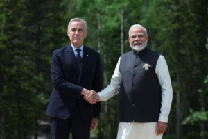 PM Modi Welcomed By Canadian PM Mark Carney At G7 Summit