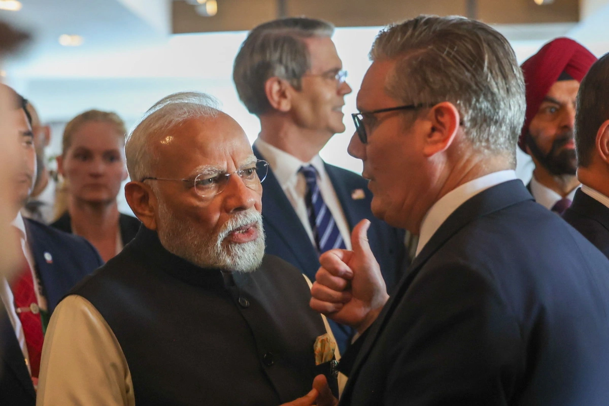 PM Modi - UK PM Starmer -G7 Summit