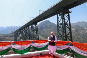 PM Modi Inspects World’s Highest Chenab Railway Bridge In Jammu And Kashmir