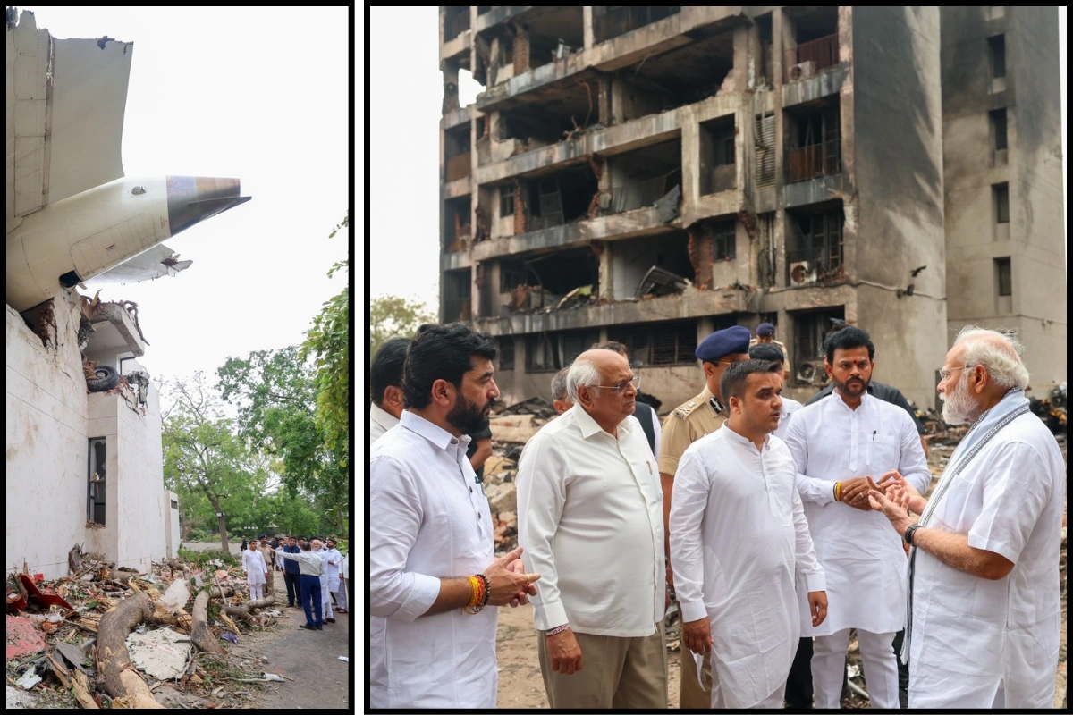 Prime Minister Narendra Modi Visits Ahmedabad Crash Site After Air India Tragedy Kills 241