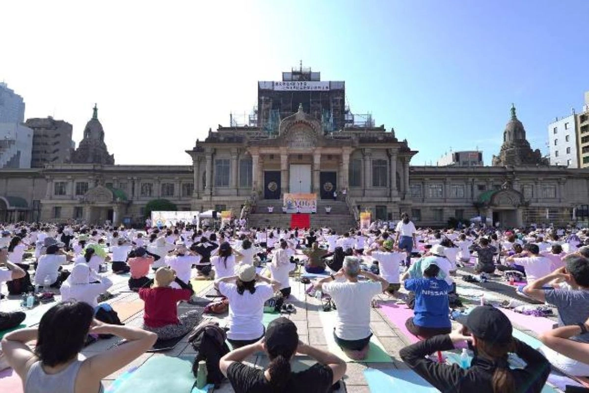 Global Celebrations Mark 11th International Day Of Yoga In Japan & UK