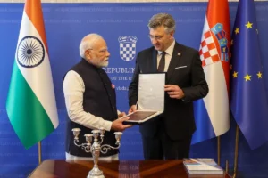 PM Modi Receives Historic Sanskrit Grammar Book During Landmark Visit To Croatia