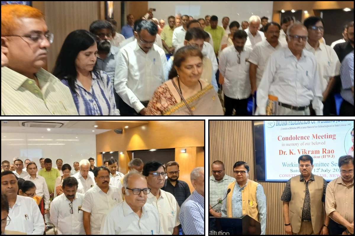 Media Fraternity Pays Tribute To Comrade K Vikram Rao; Vows To Uphold Press Freedom