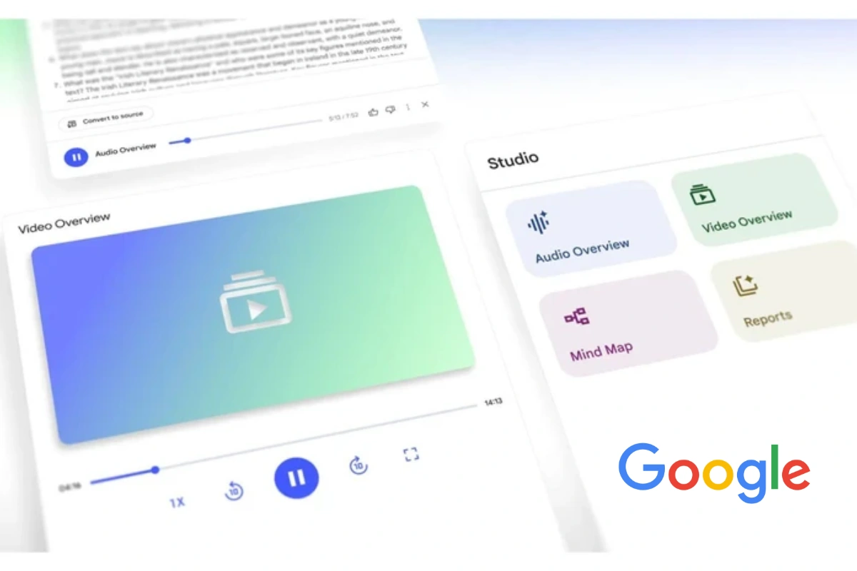 Google Adds Narrated Video Overviews To AI Research Tool NotebookLM