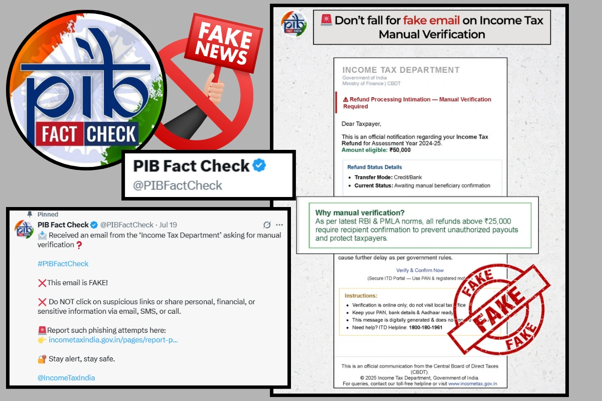 PIB Issues Urgent Alert Over Fake ‘Income Tax Department’ Email