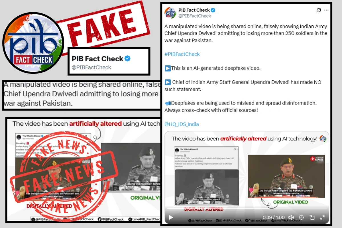 Debunking A Deepfake: Fake Video Of Army Chief & Disinformation Around Operation Sindoor
