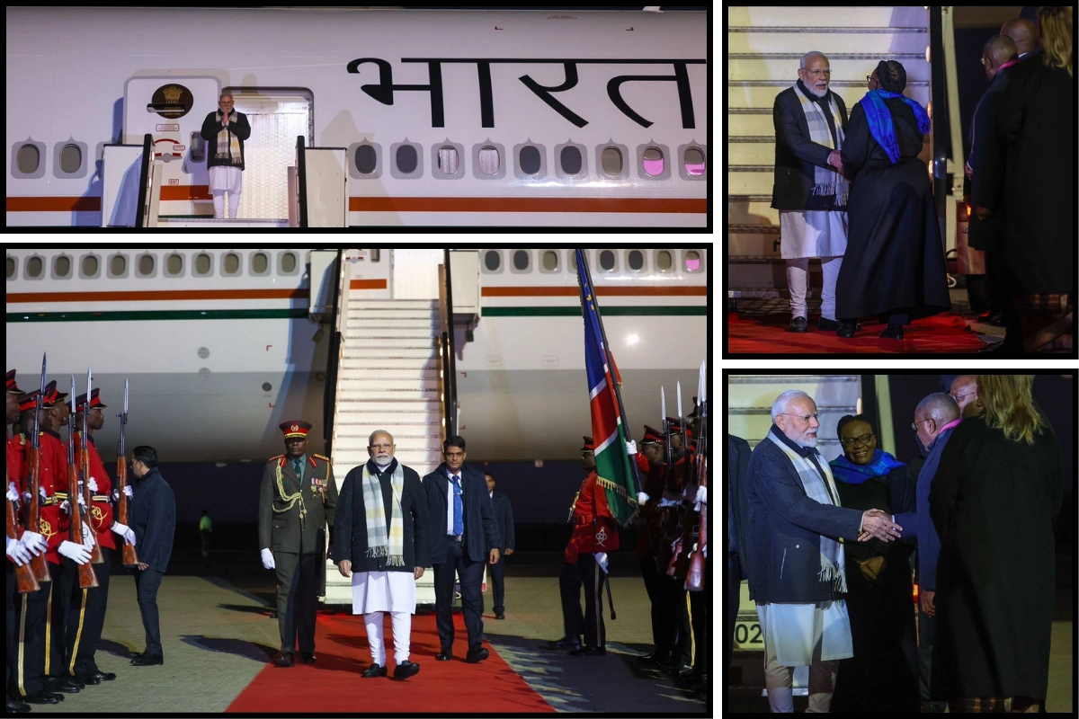 PM Modi Arrives In Namibia On Historic State Visit; Strengthening India–Africa Ties