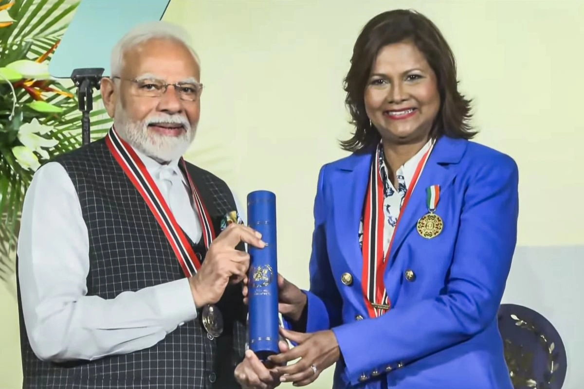 PM Modi Receives Trinidad & Tobago’s Highest Civilian Honour