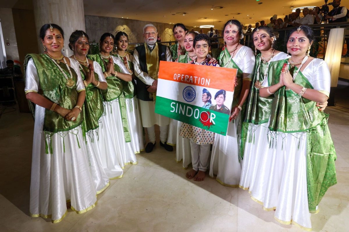 Indian Diaspora In Brazil Welcomes PM Modi With ‘Operation Sindoor’ Themed Cultural Tribute