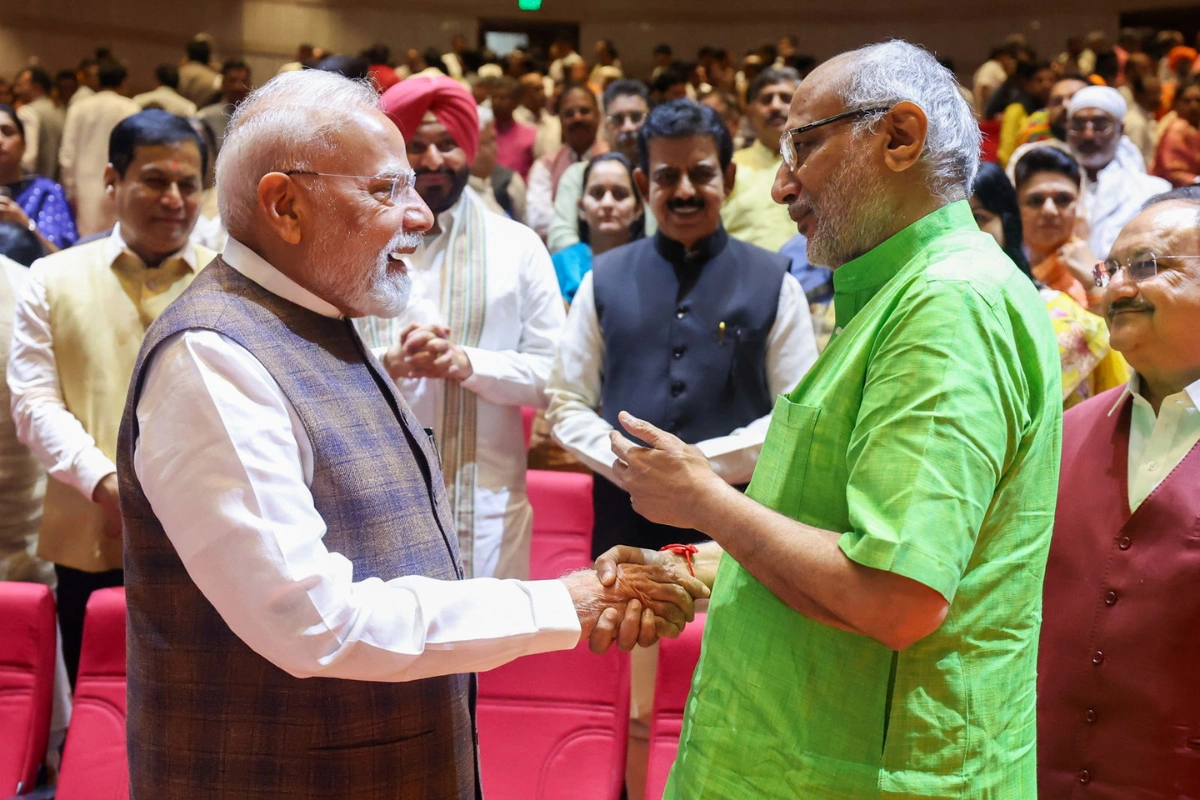 CP Radhakrishnan Felicitated At NDA Meet; Consensus Talks Underway