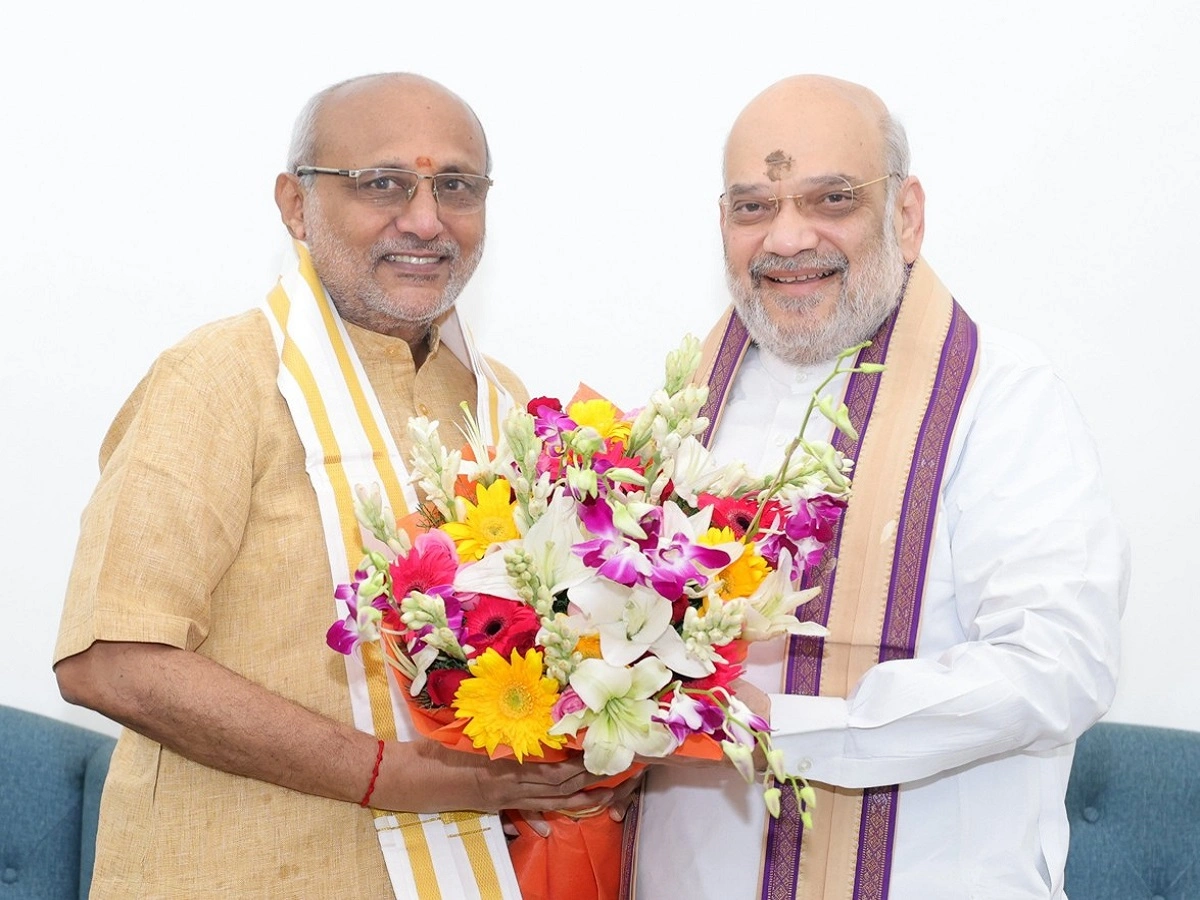 CP Radhakrishnan Meets Amit Shah Amid Vice-Presidential Election Campaign