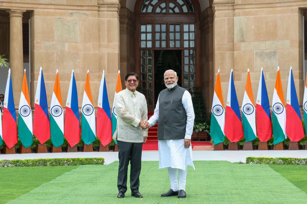 PM Modi Welcomes Philippines President Marcos At Hyderabad House; Hold High-Level Talks