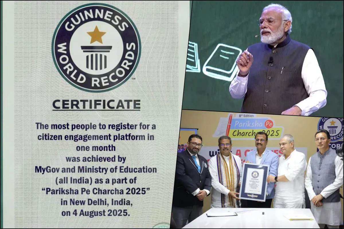 PM Modi’s Pariksha Pe Charcha Sets Guinness World Record With Highest Citizen Platform Registration