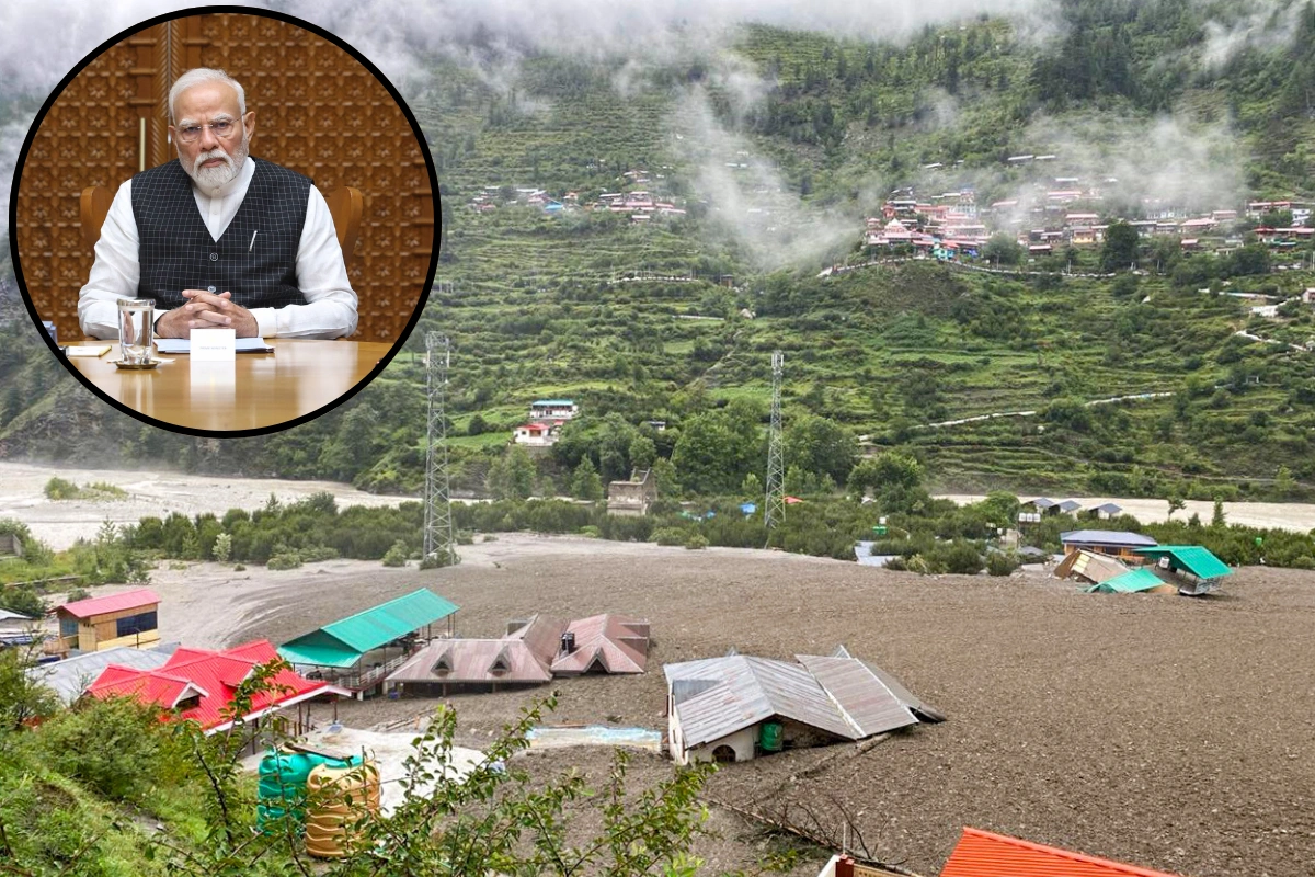 PM Modi Reviews Uttarkashi Cloudburst Aftermath With Uttarakhand CM; Assures Central Support