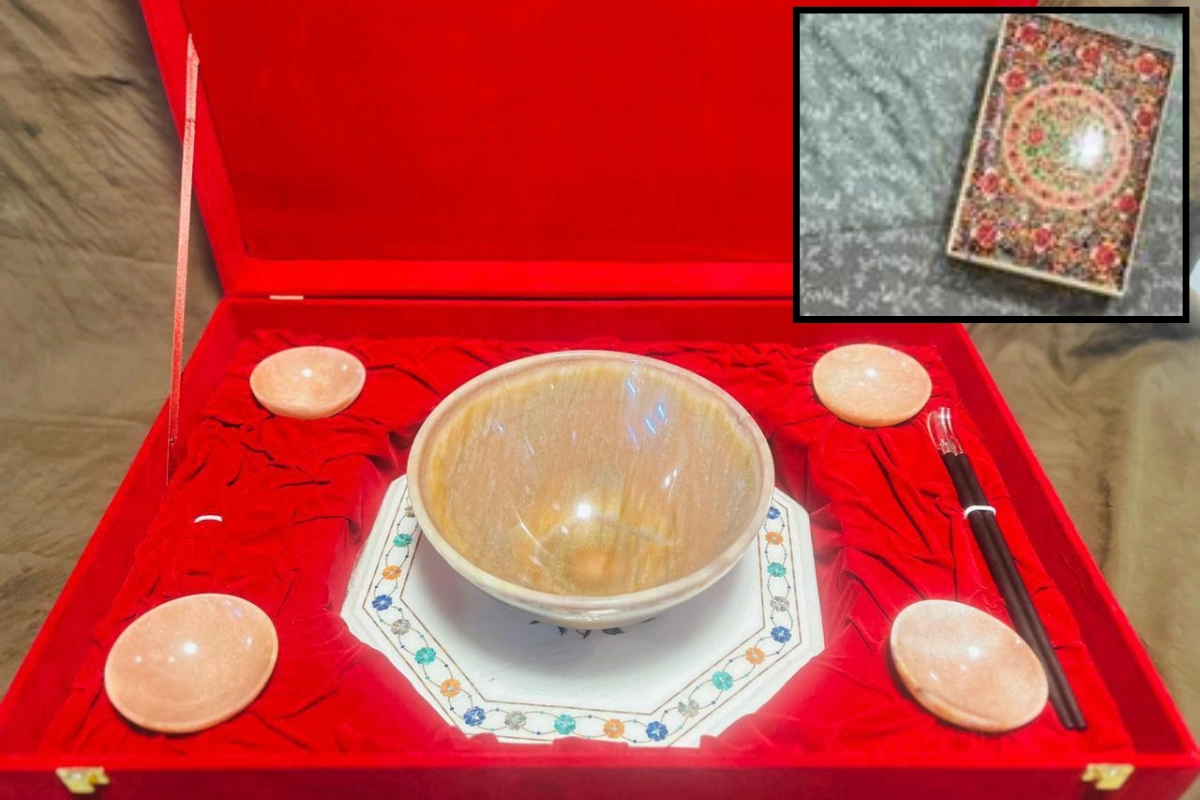 PM Modi Presents Moonstone Bowls And Pashmina Shawl As Symbols Of India-Japan Ties