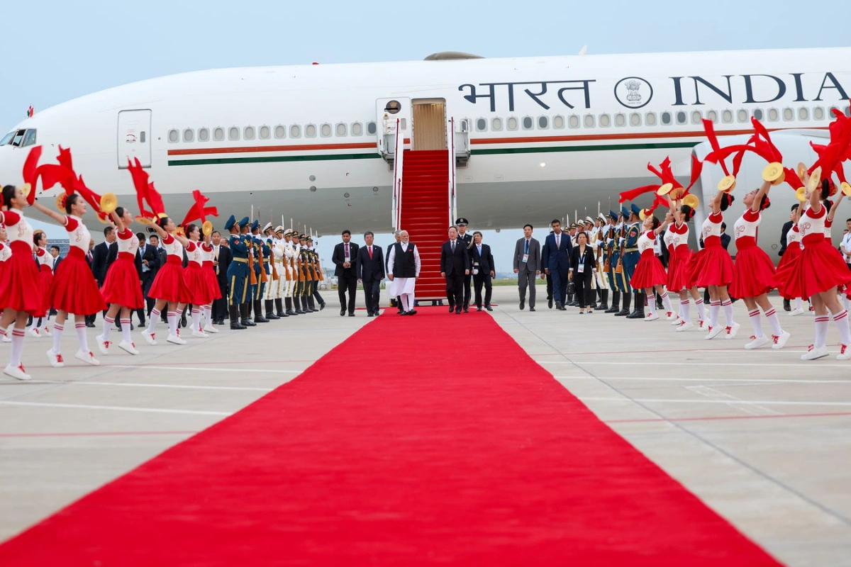 PM Modi Arrives In Tianjin For SCO Summit After Japan Visit