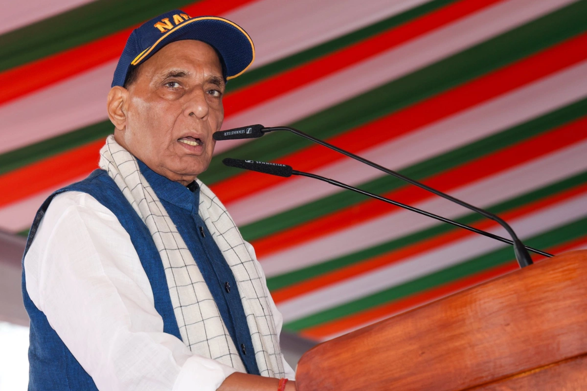 Defence Minister Rajnath Singh Commissions INS Himgiri And INS Udaygiri Into Indian Navy