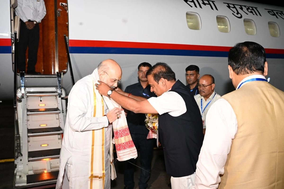Union Home Minister Amit Shah Arrives In Assam For Two-Day Visit