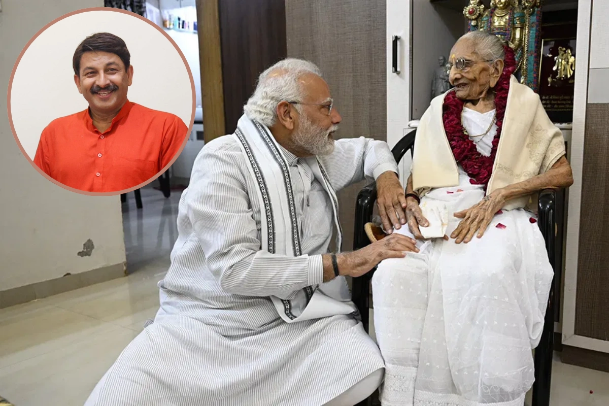 Manoj Tiwari Leads Protest Against Abusive Remarks Towards PM Modi’s Mother