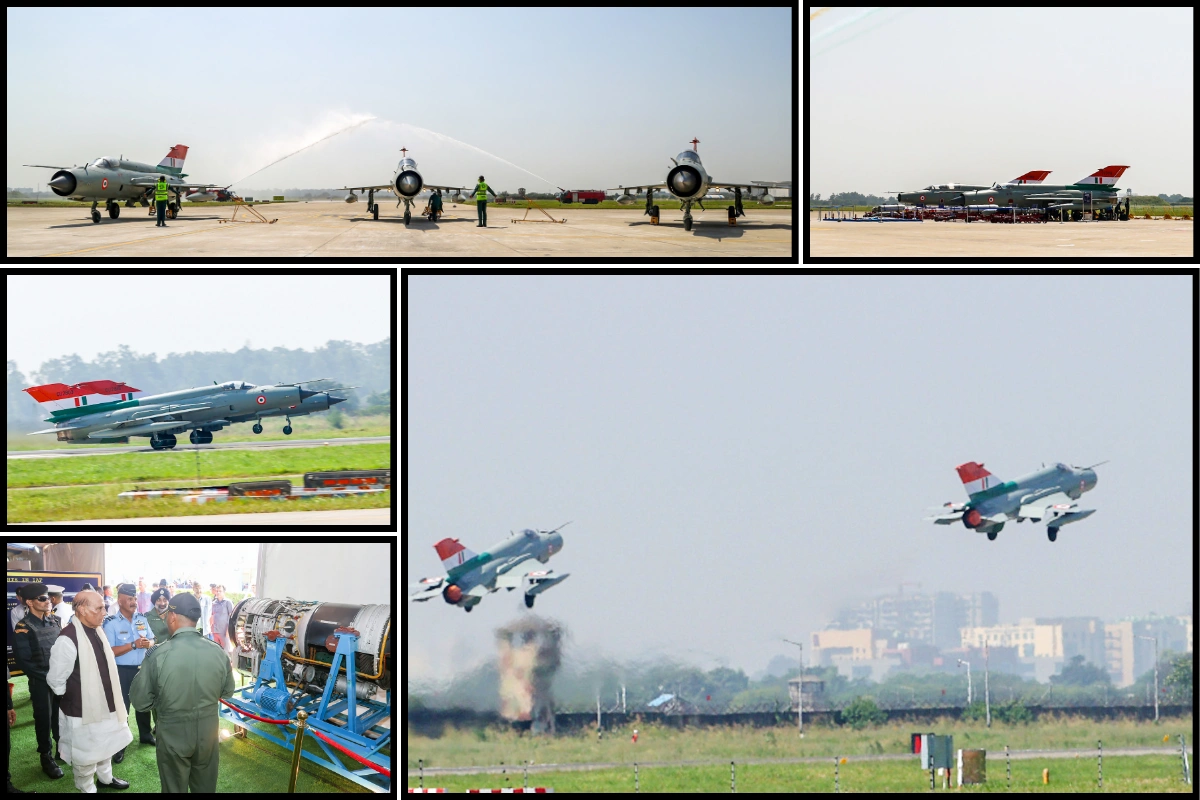 Defence Minister Rajnath Singh Pays Tribute To MiG-21; Emphasises Legacy For Indigenous Defence
