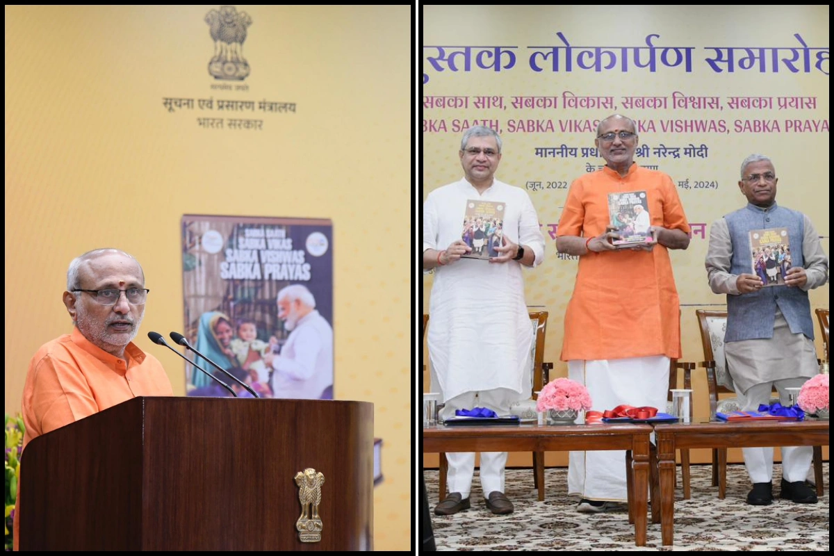 V-P Radhakrishnan Hails PM Modi As ‘Living Inspiration’ During Speech Book Release