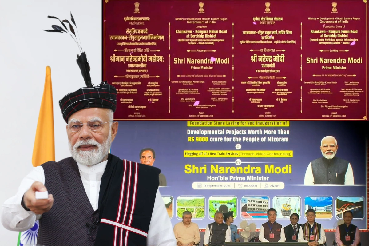 PM Modi Inaugurates Railway Line In Mizoram; Locals Hail Connectivity Boost