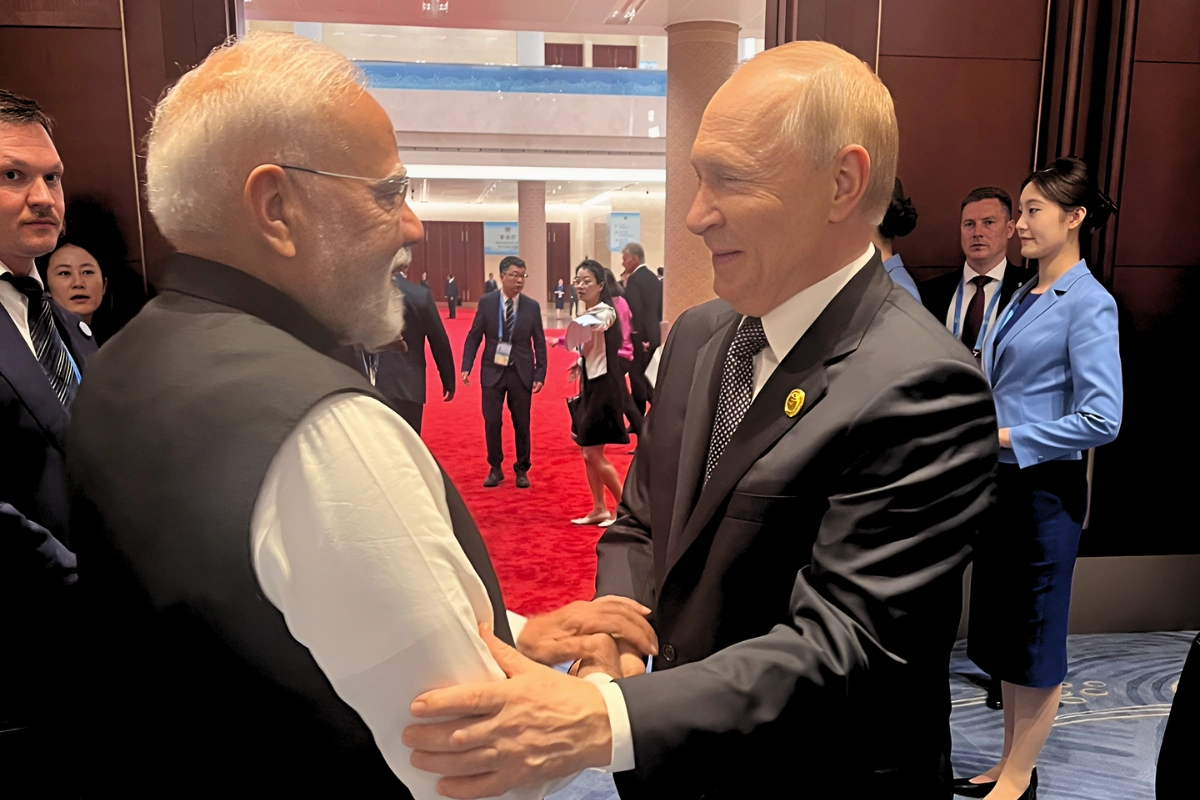 PM Modi Meets Putin At SCO Summit; Highlights India-Russia ‘Shoulder-To-Shoulder’ Partnership