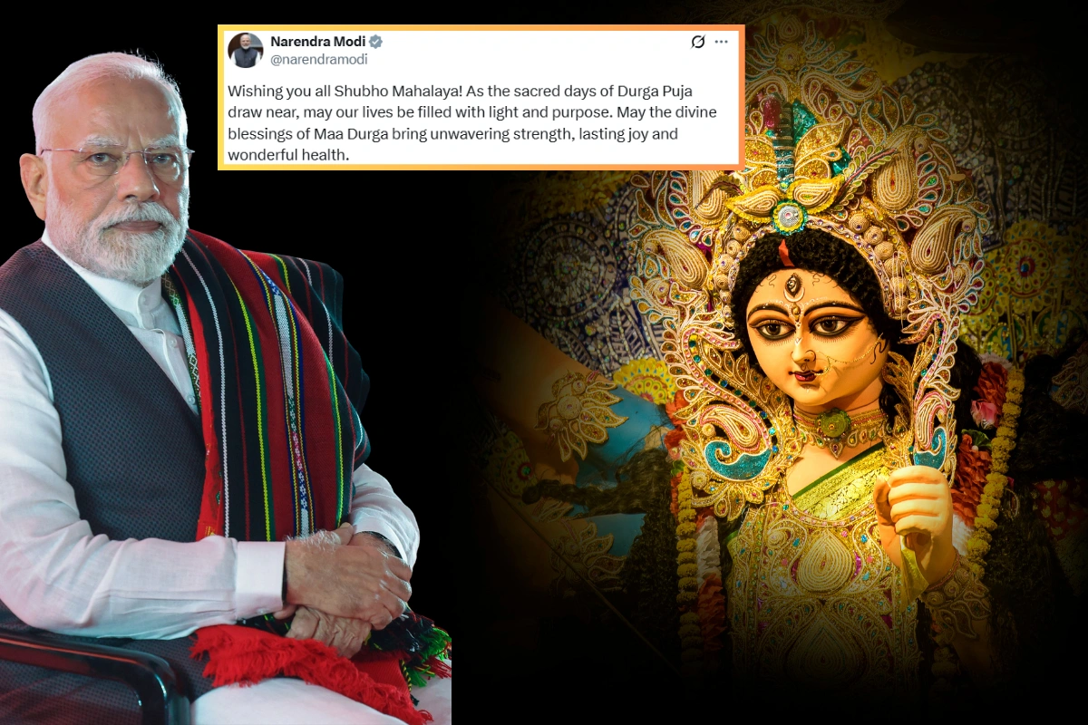 PM Modi Extends Mahalaya Greetings; Prays For Light, Purpose & Well-being