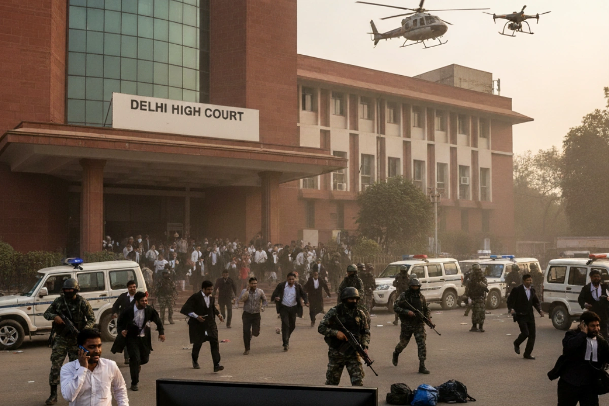 Bomb Scare Sparks Panic At Delhi High Court; Threat Turns Out To Be Hoax